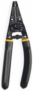 Use the Cable Jacket Slitter for quick and precise removal of insulation from round cables without nicking conductors.