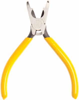 We Make Connections EZ! Connector Pressing Telecom Pliers. Designed to crimp telecom-style splice connectors including UG, UR, UB and UY style made by 3M and other manufacturers.