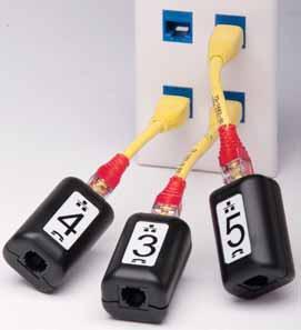 Tester Accessories: T120C Coax Remote Set T120C ID/MAP 19 video (coax) cables at one time. Numbered custom F remotes 1 thru 19 for easy identification.