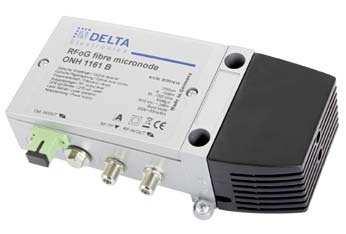 RFoG MICRO NODE - PLUS The Micro Node ONH 1161 B is a compact FTTB and FTTH node and designed for bidirectional DOCSIS-PON / RF over Glass (RFoG) networks.