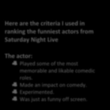 actors from Saturday Night Live