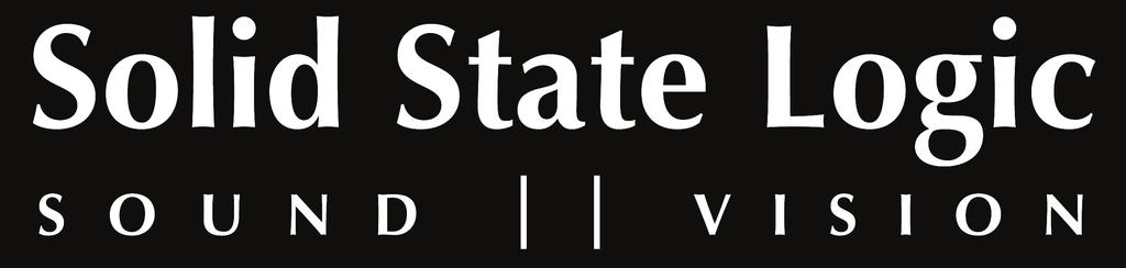 www.solid-state-logic.com Visit SSL at: www.solidstatelogic.
