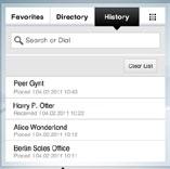 You may, however, copy entries to your list of favorites and edit them there. Tap Contacts (if needed) and then tap Directory. The directory is typically organized as folders.