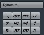 Working with symbols Adding symbols to the score NOTE If you want the end points of the slurs to snap to exact note positions, activate the Snap Slurs when dragging option on the context menu or in