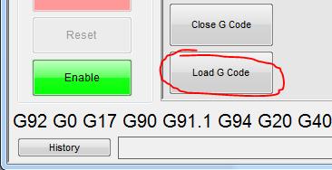 Loading and Starting a Job with a GCode File NOTE: It is recommended to properly setup all