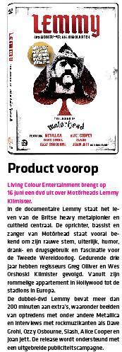 - Packshot on the cover * including 1 week online bannering and a editorial item called product voorop at the news pages (50-70 words)