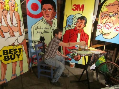 City Pages took a moment to chat with participating artist Matt Semke in his basement studio.