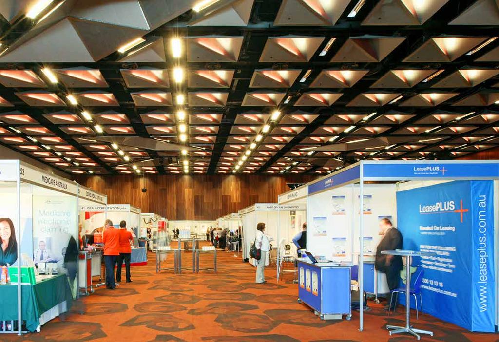 Expo package technical equipment Included in the room hire charge for expos in Melbourne Room 1 or 2 is the following pre installed technical equipment in standard configuration.