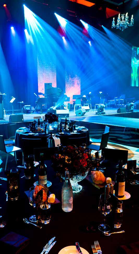 MELBOURNE ROOM GALA DINNERS The Melbourne Room is a unique and flexible function space. We can create and design an exclusive audio, visual and lighting production package specifically for your event.