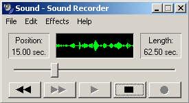 Windows Sound Recorder These programs will show you a graphic representation of audio amplitude in real time.