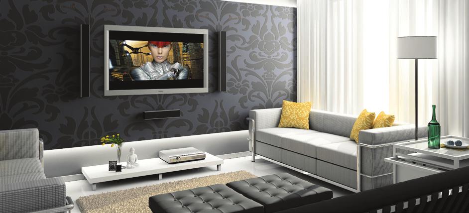 FLAT PANEL TVs RAISED THE BAR Wall-mounted, flat panel HD TVs raised the bar for home theaters until finally a house without one is like a house without a kitchen But there remains one major drawback
