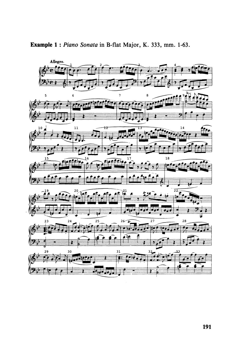 Example 1 : Piano Sonata in