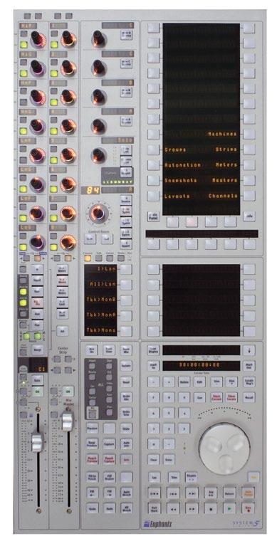 process on/off Central Assign Strip A,B,C & D SLS Monitors Solo CR Monitors Bus Masters Master Module CM401T Includes a full assignable channel strip, 8 knobs for Bus Masters, plus Monitoring and