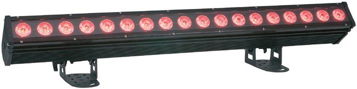 Both wash and backlight LEDs are independently controllable in color-mix, dimmer,