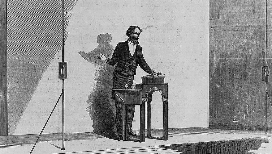 Honours English Charles Dickens as he appears when reading. Wood engraving from a sketch by Charles A. Barry (1830-1892). Illustration in Harper s Weekly, v. 11, no. 571, 7 December 1867, p. 777.