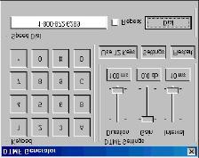 DTMF Generator The DTMF generator can generate all 16 DTMF tone pairs. The duration of each tone, as well as the interval between tones, can be adjusted.