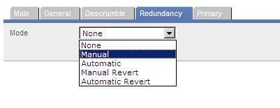 Chapter 3 Configuring and Provisioning Input Information (Extraction) Table 3-14: GbE Input Redundancy modes Parameter Automatic Revert Explanation The redundancy switch is performed automatically