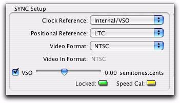 Variable Speed Override (VSO) To fine-tune the speed (and pitch) of Pro Tools or any device receiving its clock reference from the SYNC HD, you can varispeed the rate of the SYNC HD