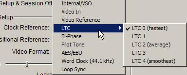 LTC and Clock Reference LTC can provide both positional and clock information from the same time code signal.