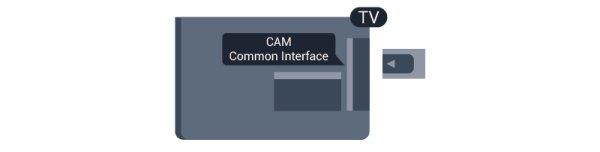 TV cu modul CAM, apăsaţi pe şi selectaţi Configurare, apoi apăsaţi peok. Selectaţi Setări canal > Interfaţă comună. Selectaţi postul de televiziune cu modul CAM şi apăsaţi pe OK. 4.