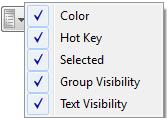 In order to change a group or subgroup name, double-click its name in the Name column on the Guide marks tab and correct the name.
