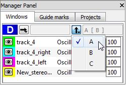 DATA PROCESSING 67 SISII Sound Editor 3) The icon next to the file name (3 in Fig. 64) is used for hiding/showing the signal oscillogram. Right-click the oscillogram.