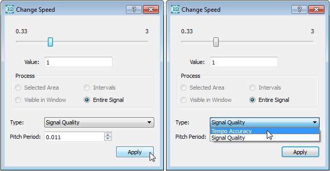 SIGNAL PROCESSING 84 SISII Sound Editor 3 Select the All Signals in Window check box to convert all the signals in the data window. 11.