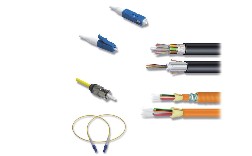 Uniprise Multimode and Single-mode Fiber Solutions LC small form factor connectors engage and disengage easily with excellent optical and mechanical