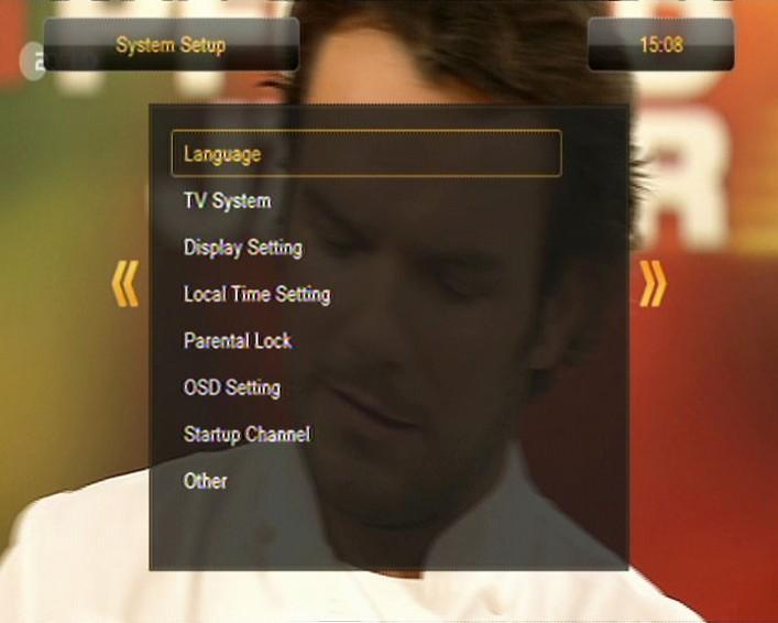 12. System settings 12.1 Language This menu is used to define the language in which the receiver's menu is displayed. The preferred and second language options refer to audio soundtracks.