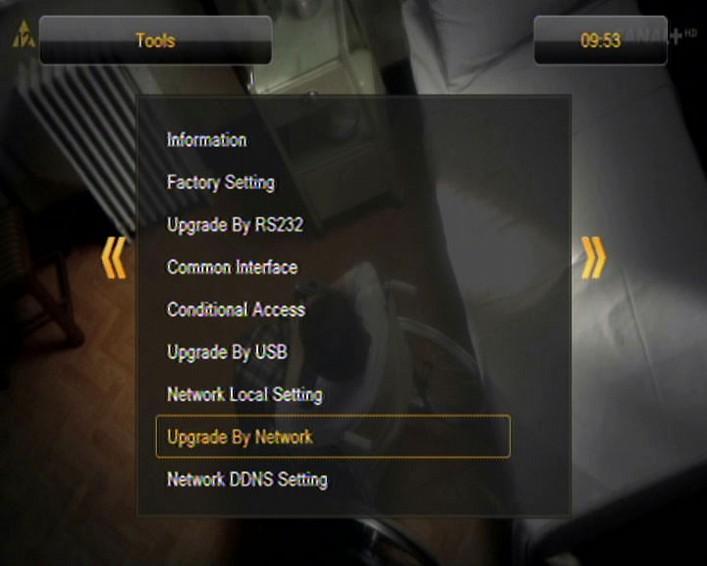 13.7 Upgrade by network The receiver allows you to update software