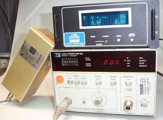 Test equipment used to calibrate and generate calibration tables HP-436A micro wattmeter calibrated and traceable to NIST HP wattmeter sensor with