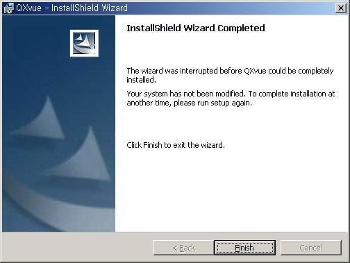 7) After finishing installation of QXvue,
