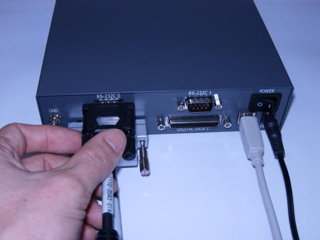 5) Connect RS232C cable to Com port of the RXDN-USB2M