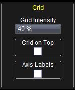 Note: Depending on the grid intensity, some of your waveforms may be hidden from view when the grid is placed on top. To undo, simply uncheck Grid on top. 3.