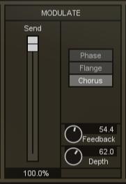 Used in combination with the Overdrive effect, you can quickly distort your voice beyond
