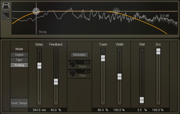 Delay Module Nectar's Delay module can help to create transparent or colorful delayed copies of your original vocal track.