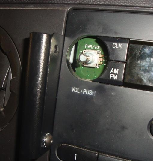 volume knob from the radio For