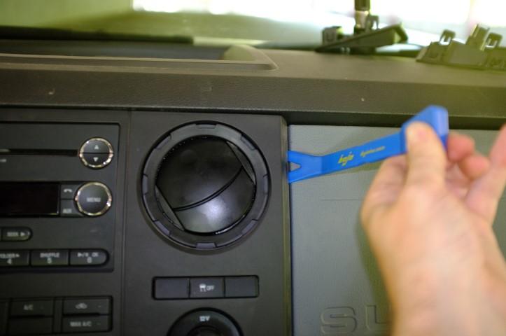 upper clips as shown Lower the trim
