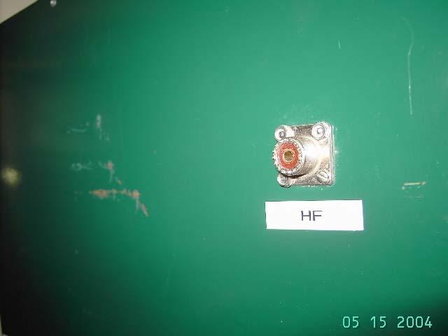 Here is the HF connector on the back.