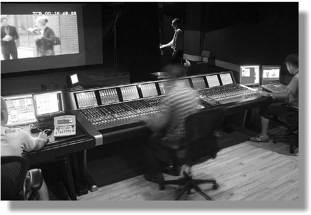 ) Figure 1.7. Euphonix System 5 console at Goldcrest Post in London. (Photograph by Patrick Denis, courtesy of Euphonix, Inc.