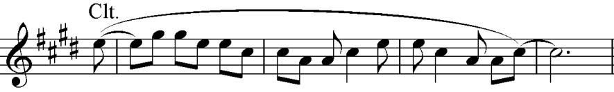 Figure 8 These ideas are continued as is the chamber music scoring, with individual instrumental timbres highlighted.