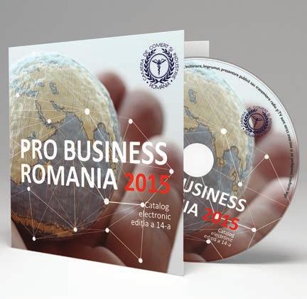 Catalogul electronic Pro Business romania 2015, Ediţia a 14-a Preţ: 57 EUR (fără TVA) / versiune Pro Business romania 2015 conţine informaţii financiare şi comerciale despre cele mai importante firme