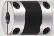 Accessories Flexible Couplings MCV Couplings Features Compatible with servo motors, which support low resonance and high gain Anti-vibration rubber absorbs vibration generated by the motor High