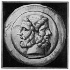Allusion: Janus Roman god of gates and doors, beginnings and endings Depicted with a double-faced head, each looking in opposite directions Worshipped at the beginning of the harvest time, planting,