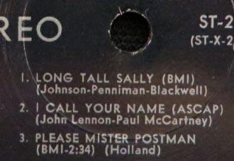 The Beatles Second Album Label 01 Mono T-2080