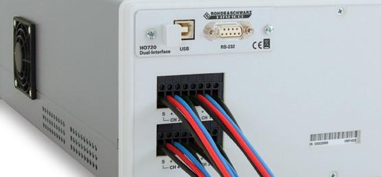 And last but not least, the existing USB and serial connector card (R&S HO720) in all R&S HMP models can alternatively be