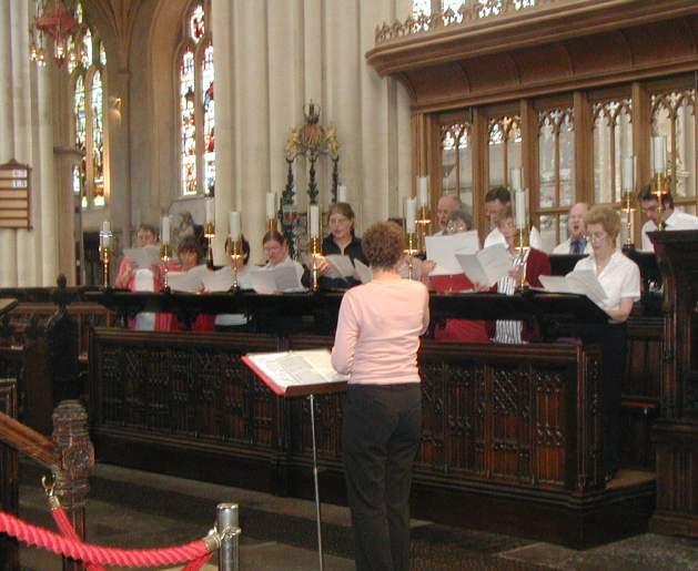 Church Music in Monkstown Parish Siobhán Kilkelly, Organist and Choir Director Siobhán Kilkelly with the Monkstown Choir in Bath Abbey last year One word that is frequently used to describe the