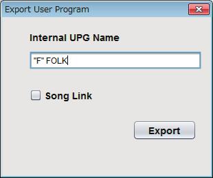 Exporting a user program (Export File User Program) Others Saving system