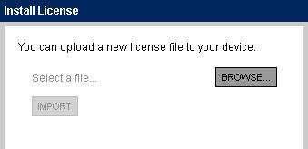 8 SYSTEM > LICENSES Page The LICENSES tab page enables you to upload licenses to the unit and also gives details of licenses already installed. Figure 5.