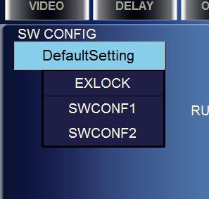 5-4-6. SW CONFIG Panel The SW CONFIG panel allows you to select assignment files for the buttons on the MV-12RU front panel.